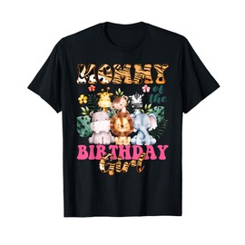 Mommy Of The Birthday Girl Zoo Theme Animal Party Safari T-Shirt