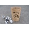 Garage-SixtySix Puzzle Cup with Cubes Design | Real Leather Dice