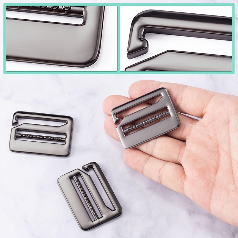 HINZIC 3PCS G-Hook Wave Buckles 1.48inch Strong Metal Ladder Lock