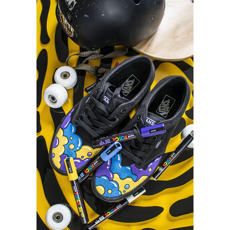 Posca Acrylic Paint Marker Set, 8 Colors with Medium Size