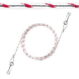 1x 1.5m Reflective Dog Tie Out Cables for Dogs – 3mm Thick, Heavy Duty, PVC Cover, Camping Accessories, Outdoor Use with Anchor Stake – Ideal for Small & Medium Dogs (5ft, RED)