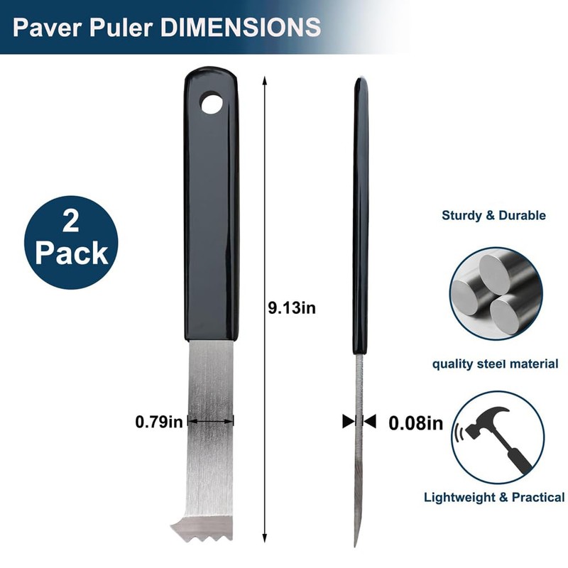 Giyofom 2 Pack Heavy Duty Paving Puller and Extractor Tool