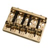 4 String Bass Guitar Bridge - Dual Load BB101 Gold