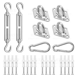 M6 Mounting Set Robust Awning Stainless Steel Hardware Kit for Triangle and Square Rectangle Awning Mounting Accessories Pack of 2