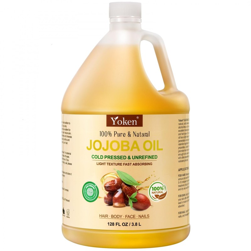 Yoken Yoken 1 Gallon Jojoba Oil Organic USDA Certified -