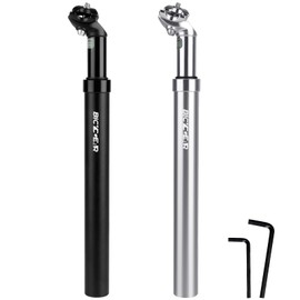 BICYCGEAR Suspension Seatpost 27.2 30.4 30.9 31.6 Bike Seat Posts with Suspension 40mm Travel Bicycle Seat Shock Absorber Aluminum Tube for E Bike MTB BMX Road City Bike Replacement Component Parts