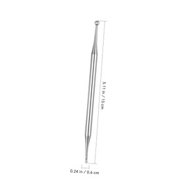 Mikinona Stainless Steel Acupressure Massage Stick Compact Metal Massage Tool for Trigger Portable Design for Home Travel Use for Muscle Relaxation and Gifting