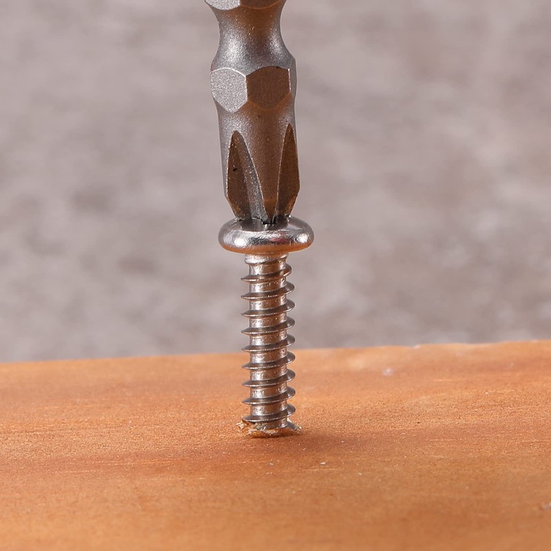 #4 x 3/4" Wood Screw 100Pcs 18-8 (304) Stainless Steel