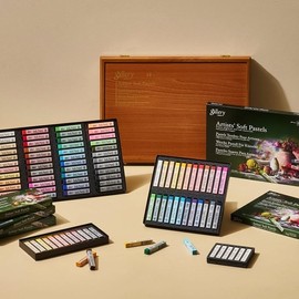 Mungyo Gallery Soft Pastel Squares Cardboard Box Set of 12 - Basic Colors