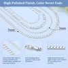 Solid 925 Sterlings Silver 5mm Flat Miami Curb Cuban Link