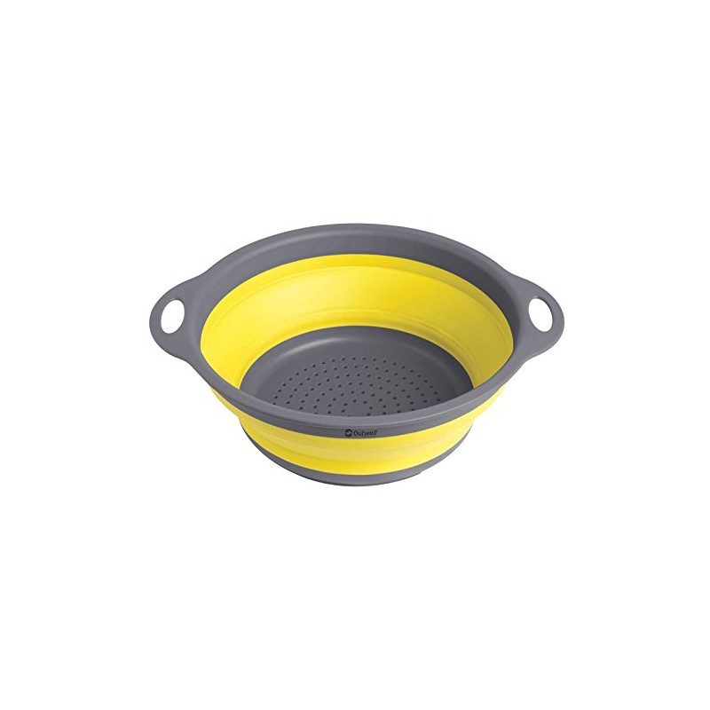 Outwell Unisex's Collaps Colander-Yellow, 9 X 24 cm