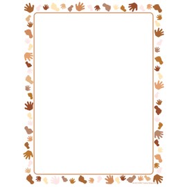 Designer Paper - Multicultural - 50 Sheet Pkg. Great for Flyers, Writing Letters, or Invitations & Printing Supplies Around The World, Unity in Diversity Kids’ Craft Projects for School/Classroom