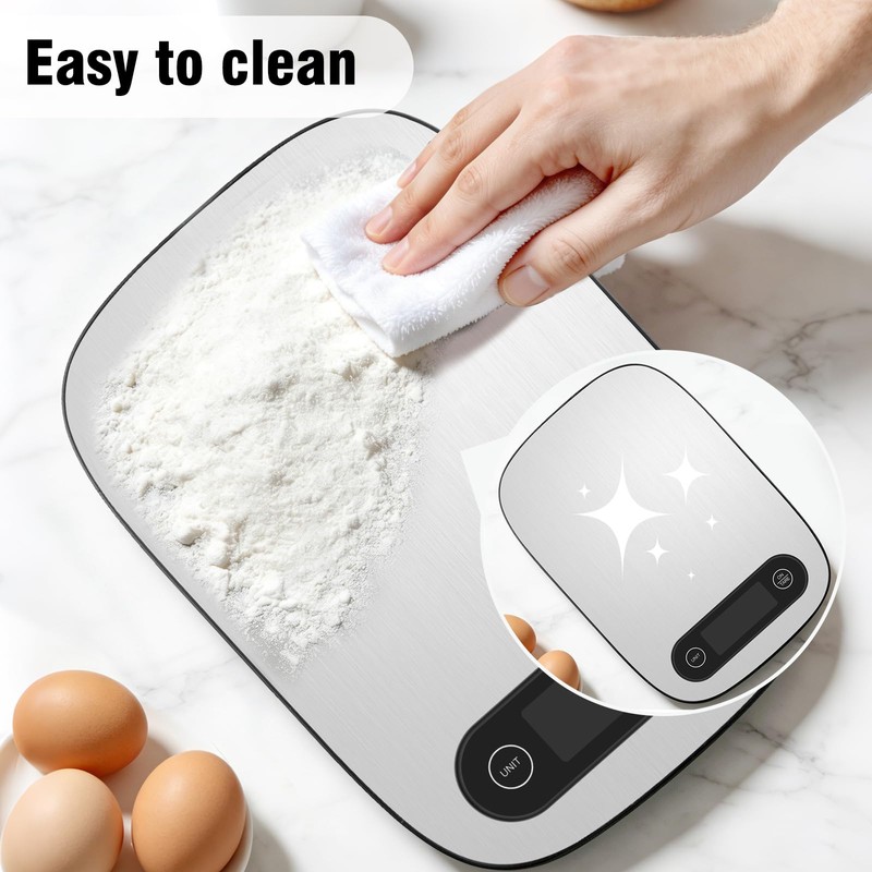 Food Scale, 11lb Kitchen Scale with 6 Units Tare Function