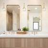 CHYING Gold Pendant Light Crystal LED Pendant Lighting Jellyfish Teardrop