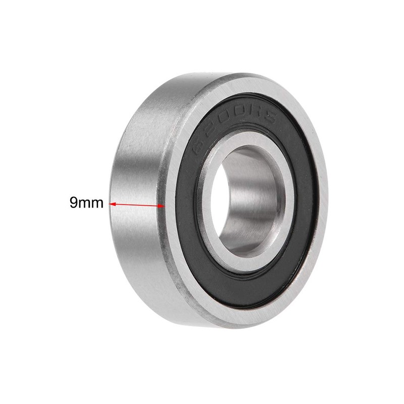 sourcing map 6200/12-2RS Deep Groove Ball Bearings 12mm x 30mm