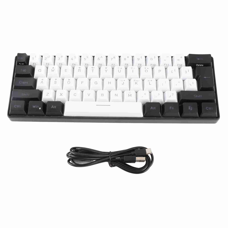Gaming Keyboard USB 61 Keys RGB Backlit Ergonomic Contrast Color