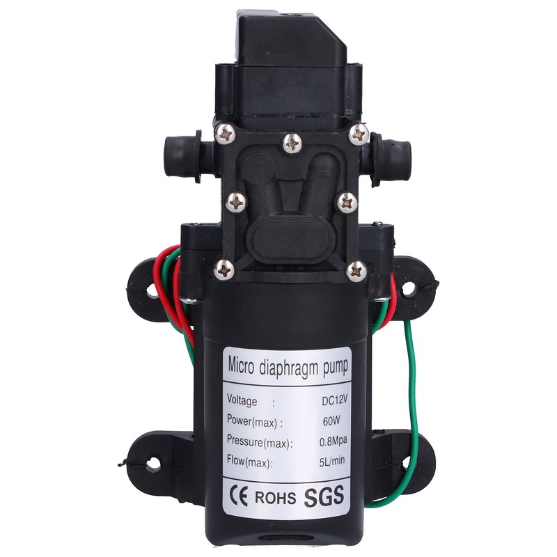 12V Water Pressure Diaphragm Pump 60W Self Priming Booster Sprayer