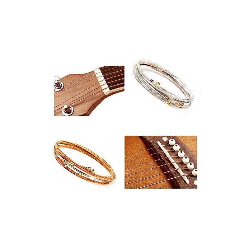 5pcs Acoustic Guitar Low E Strings Well Balanced Light Tension