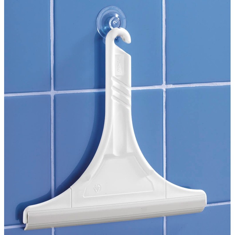Wenko 3901010100 Bathroom squeegee, Plastic, White
