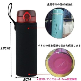 Lawnspet Water Bottle Cover, 800ml, Plastic Bottle Cover, 27oz Water Bottle Case, Water Bottle Cover, Water Bottle Case, Climbing, Insulated, Neoprene, Water Bottle, 800ml Cover (800ml-1PACK)