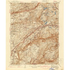 YellowMaps Colfax CA topo map, 1:125000 Scale, 30 X 30 Minute, Historical, 1938, Updated 1941, 19.9 x 16.6 in - Polypropylene