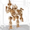 qollorette Model Building 3D Wooden Puzzle for Adults, Children, Robot