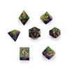 Rollacrit Sharp Edge Resin 7 Piece Dice Set - Sharp
