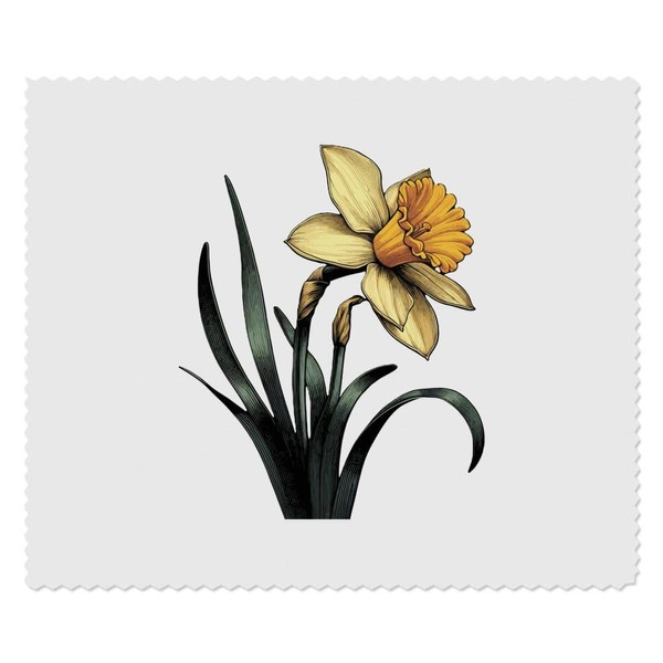 Azeeda 2 x 'Narzisse' Mikrofaser-Objektiv- / Brillenreinigungstücher (LC00029509)