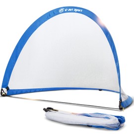 Soccer Goal 6' x 4' Pop-up Soccer Net, Portable & Easy Setup - Football Soccer Gift for Kids Teens Youths & All Ages