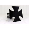 Custom Hitch Covers 12068-Black Iron Cross Hitch Cover, 2"