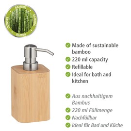 WENKO Bamboo Soap Dispenser