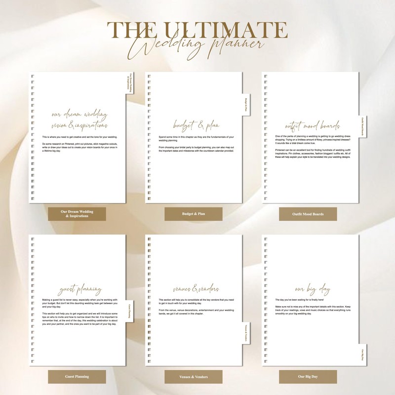 WeddingGiftsWedding Wedding Planner Book and Organizer for Bride - Elegant