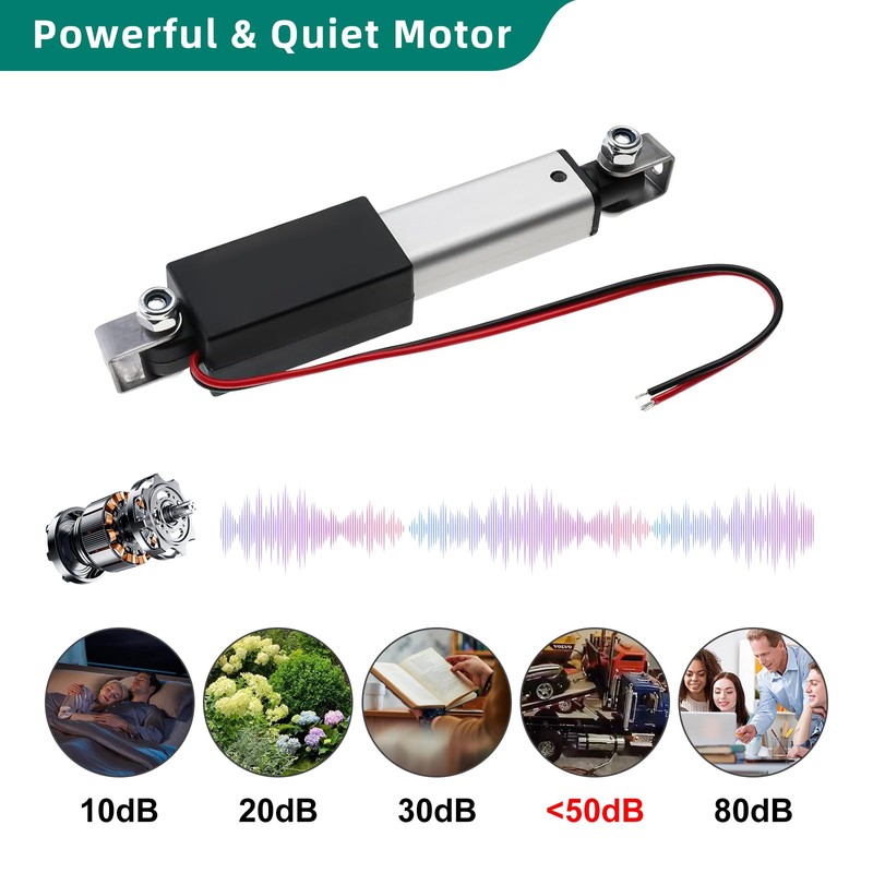 Stroke 75mm 20N 3 Inch Mini Linear Actuator 12V Force