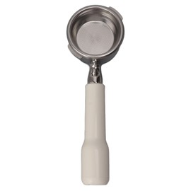 58mm Portafilter Bottomless Stainless Steel 2 Ear Comfortable Grip Coffee Machine Accessory for GAGGIA BABY EVOL UTION White