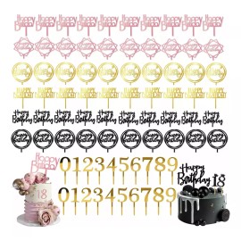 Generic 160estilos Letrero Diversa Decoración Pastel Feliz Cumpleaño