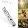 Dilwe Metal Whistle, Stainless Steel Signal Whistle, Loud Emergency, Bamboo