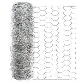 Garden Poultry Chicken Wire Netting - 16.5 '' × 236 '' Garden Fence Animal Barrier, Chicken Wire for Crafts, 1 inch Mesh Poultry Netting Fence, Pet/Rabbit/Chicken Wire Fencing