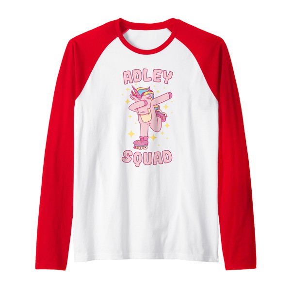 Adley Merch Unicorn Design Raglan Baseball Tee