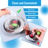 Sibba 200 Pcs Kitchen Disposable Mesh Sink Strainer Bag Flippable