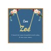 Ldurian Custom Name Necklace, Zoe Name Plate Pendant Necklace Pre