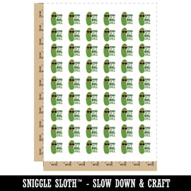 Kind of a Big Dill Pickle Temporary Tattoo Water Resistant Fake Body Art Set Collection - 54 1" Tattoos (1 Sheet)