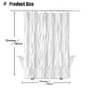 Seasonwood Modern Farmhouse Shower Curtain White Fabric Shower Curtain for