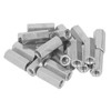 20 Pcs Hex Coupling Nut M6x1 L25mm Stainless Steel Threaded