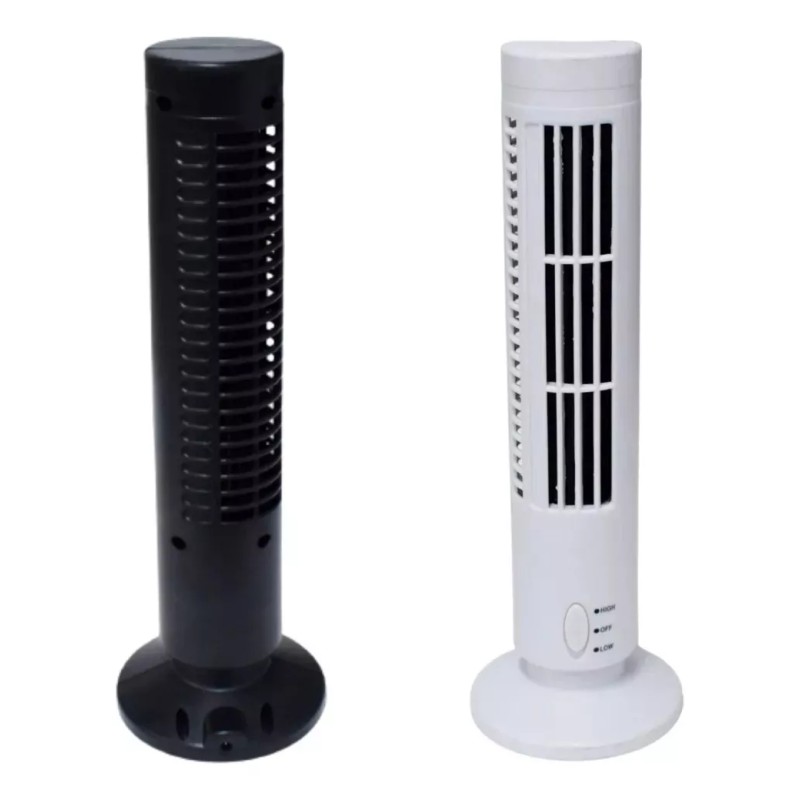 Ventilador Mini Ventilador De Torre Para Escritorio Con 2 Velocidades