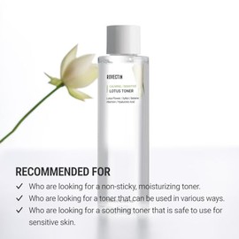 yeeyzz[Rovectin] Clean Lotus Water Calming Toner - Extra Calming Toner for Soothing and Hydrating (6.76 fl oz, 200ml)