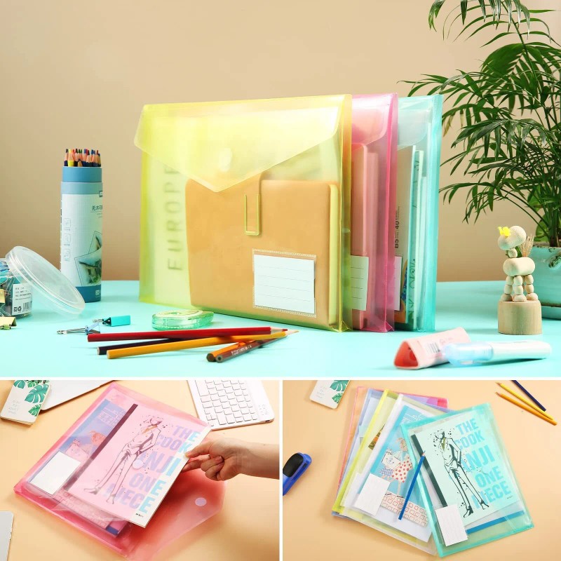 AOGELI 10PCS Expandable File Folders Plastic Portfolio Document Folders US