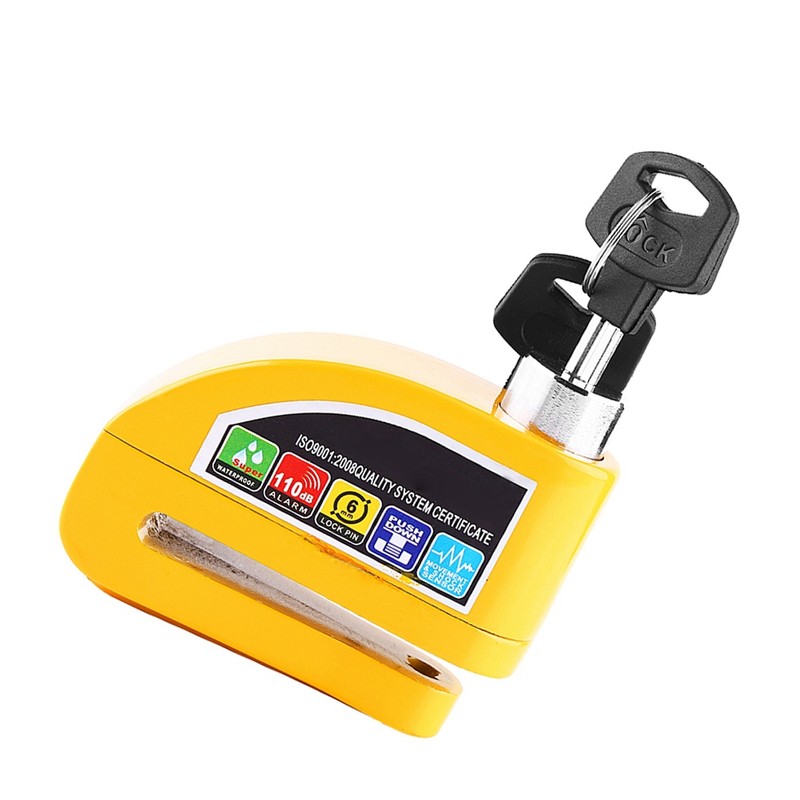 Motorcycle Scooter Bicycle Anti theft Disc Brake Lock Security Alarming