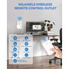Mini Remote Control Outlet Plug with Remote Wall Switch, WILAWELS