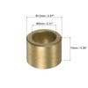 sourcing map 8pcs Sleeve (Plain) Bearings 8mm Bore x 12mm
