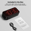 Acedeck Battery Operated Digital Clock: Cordless Small Alarm Clock for